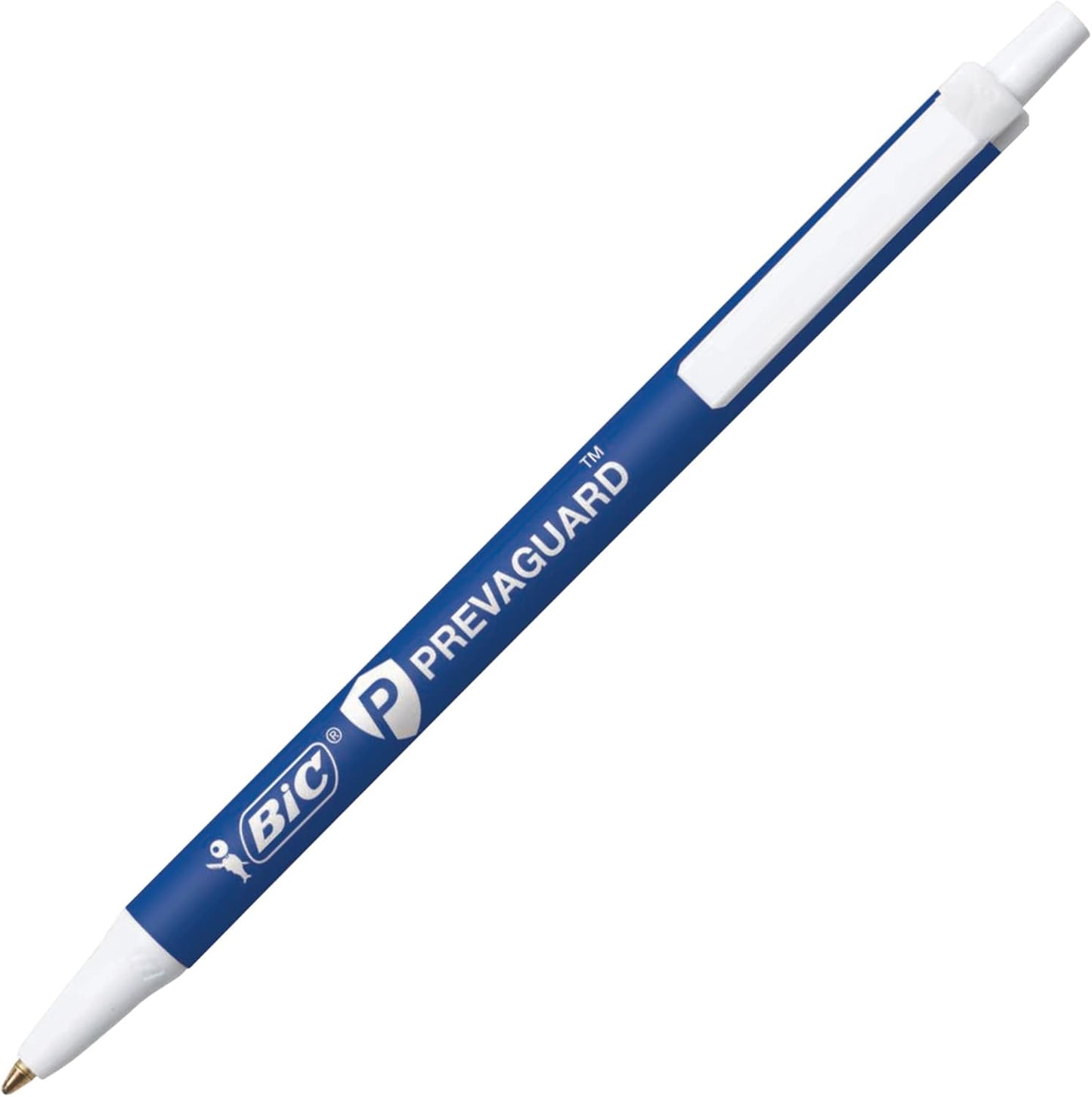 BIC PrevaGuard Antimicrobial Clic Stic Ballpoint Pen Retractable Blue 5 Pack x 2