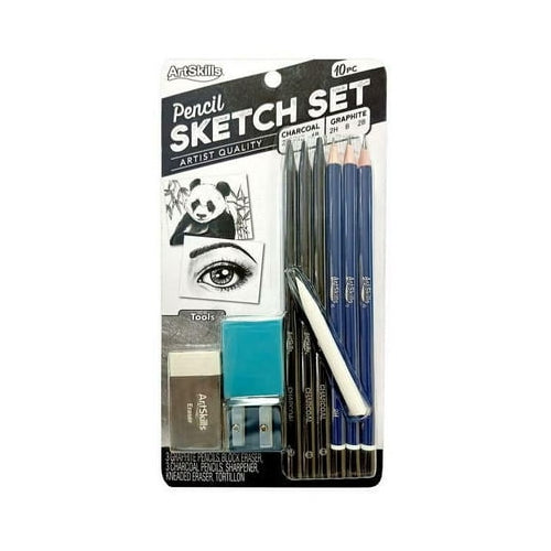 Art Skills 10-Piece Pencil Sketch Set