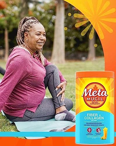 Metamucil Fiber + Collagen Peptides Powder - Orange - 19.9oz