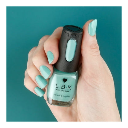 L.B.K Love by Kemeny Nail Lacquer, Aqua Marine Green LBK82, 0.45 fl oz