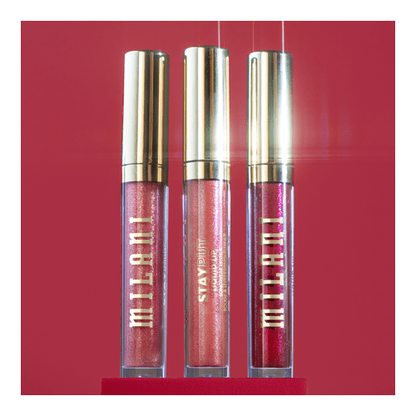 Milani Stay Put Liquid Lip Shimmer Lipstick, Salud