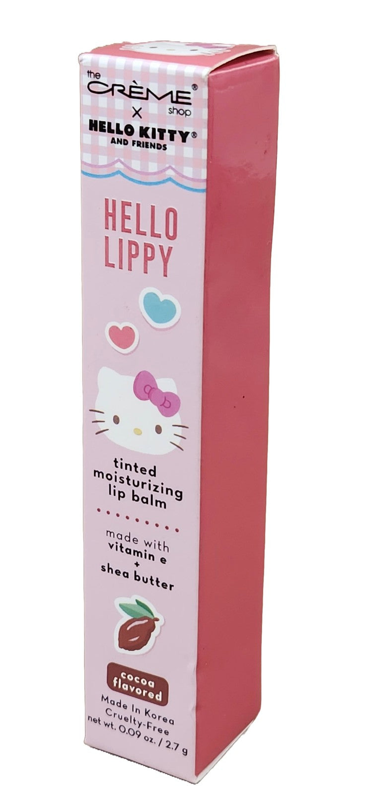 Hello Kitty The  Crème Shop Hello Lippy Tinted Lip Balm Cocoa Flavor Shea Vitamin E