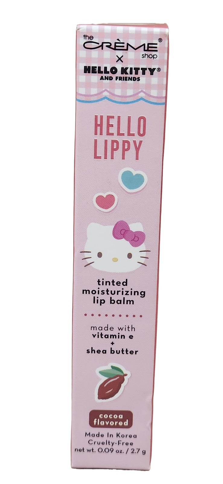 Hello Kitty The  Crème Shop Hello Lippy Tinted Lip Balm Cocoa Flavor Shea Vitamin E