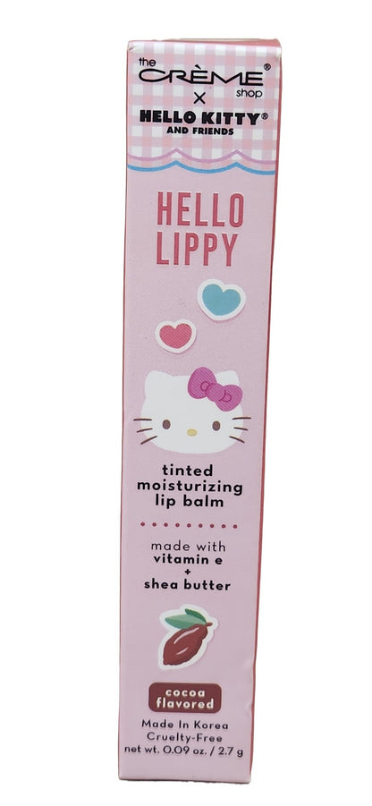 Hello Kitty The  Crème Shop Hello Lippy Tinted Lip Balm Cocoa Flavor Shea Vitamin E