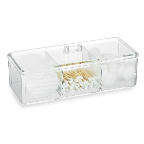 Kasa Style Beauty Essentials Kit - Vanity Makeup Storage Organizer Set - Cotton Balls, Blenders & Qtips Organizer
