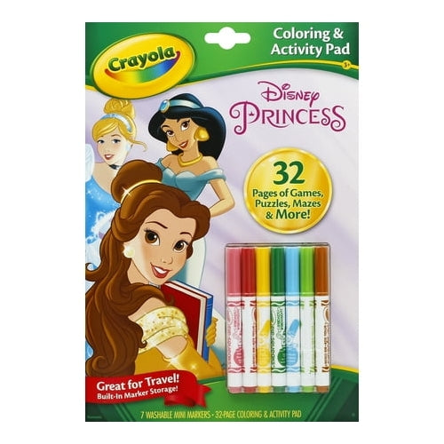 Crayola Disney Princess Coloring and Activity Book, 32 pages