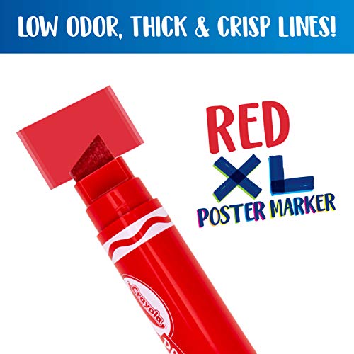 Crayola Project: XL Poster Marker, Red Single ct, Multi