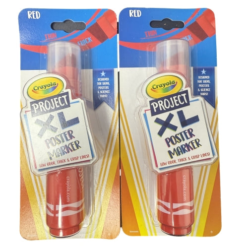 Crayola Project: XL Poster Marker, Red Single ct, Multi
