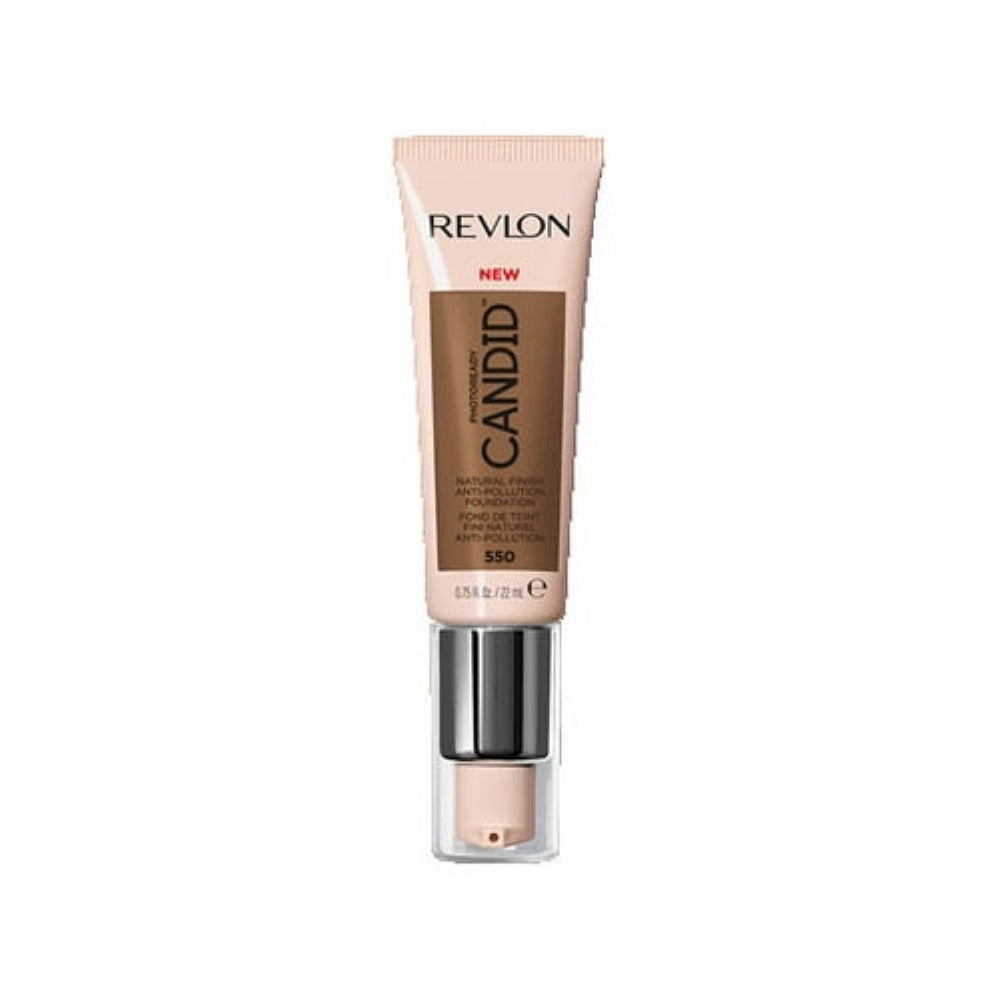 Revlon PhotoReady Candid Natural Finish Anti-Pollution Foundation, 550 Mocha, 0.75 fl oz.