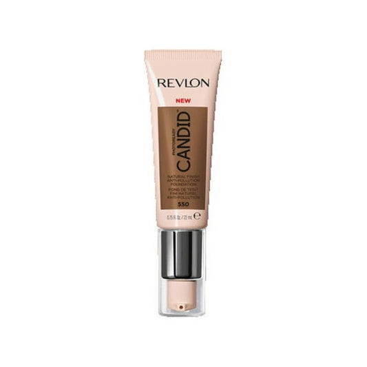 Revlon PhotoReady Candid Natural Finish Anti-Pollution Foundation, 550 Mocha, 0.75 fl oz.