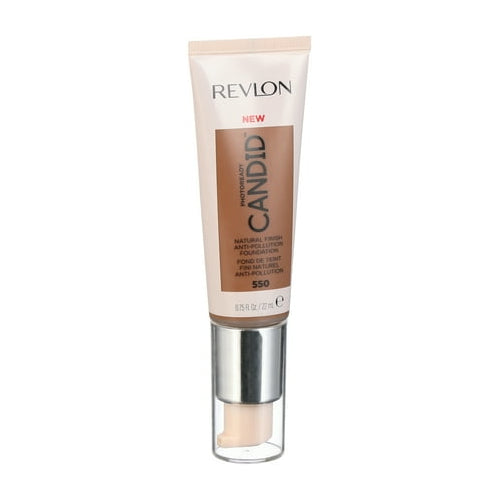 Revlon PhotoReady Candid Natural Finish Anti-Pollution Foundation, 550 Mocha, 0.75 fl oz.