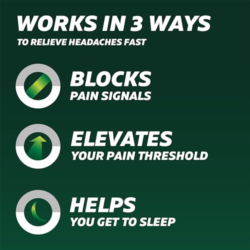 Excedrin PM for Headache Relief, Acetaminophen 250mg, Aspirin 250mg, Diphenhydramine Citrate 38mg, Pain Reliever, Nighttime Sleep-Aid, 100 Count