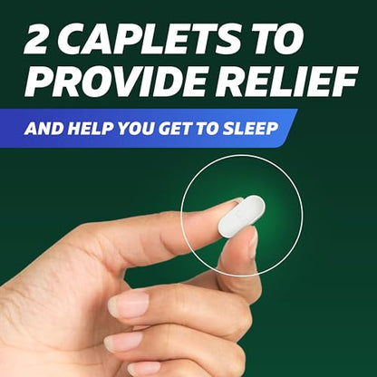 Excedrin PM for Headache Relief, Acetaminophen 250mg, Aspirin 250mg, Diphenhydramine Citrate 38mg, Pain Reliever, Nighttime Sleep-Aid, 100 Count