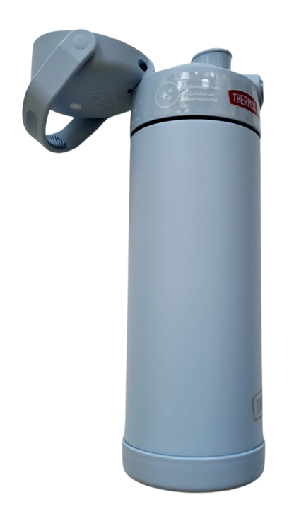 THERMOS FUNTAINER 16 Ounce Stainless Steel Vacuum Insulated Bottle, LT BLUE, NEW