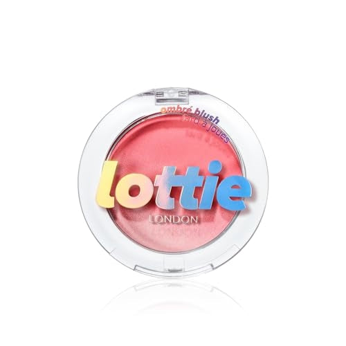 Lottie London Ombré Blush in Exposed, Lightweight & High Pigmented Powder Blusher for a Healthy Flush of Natural, Buildable Color 2.5g