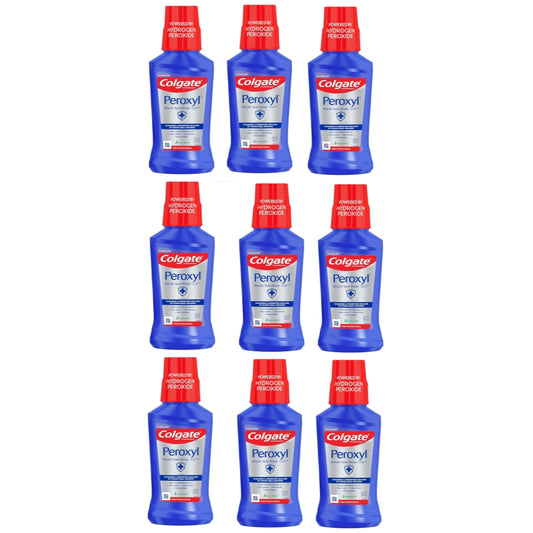 Colgate Peroxyl Mouth Sore Rinse, Mild Mint, 8.45 fl. oz. (9 Count)