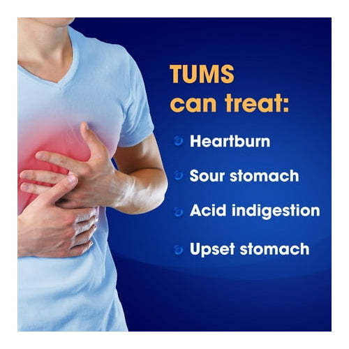 (3 pack) Tums Ultra Strength Heartburn Relief Chewable Antacid Tablets, Berry, 160 Count