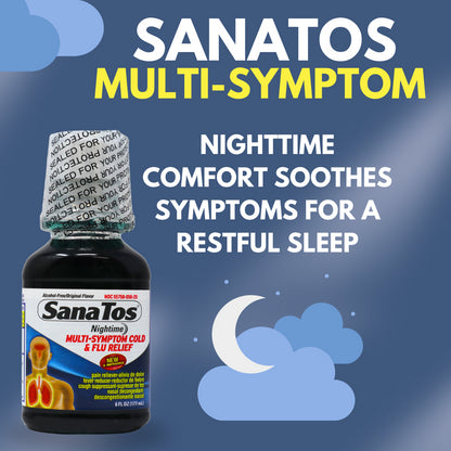 Sanatos Nigth Syrup 6 oz - Antigripal Nocturno (Pack of 1)