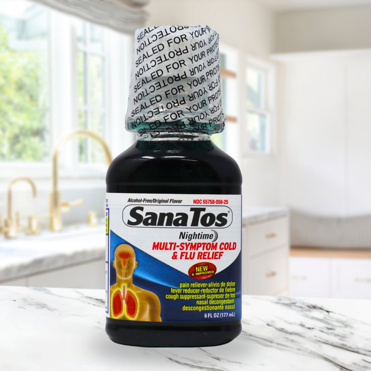 Sanatos Nigth Syrup 6 oz - Antigripal Nocturno (Pack of 1)