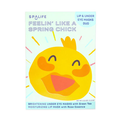 SpaLife Lip & Under Eye Mask Feelin Like A Spring Chick Green Tea Rose Essence