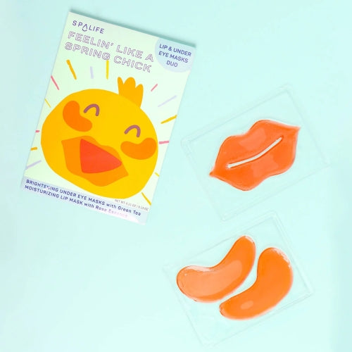 SpaLife Lip & Under Eye Mask Feelin Like A Spring Chick Green Tea Rose Essence