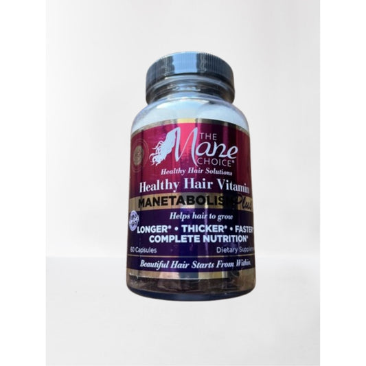 The Mane Choice MANETABOLISM Plus Healthy Hair Growth Vitamins - Supplements for Longer, Thicker, Healthier Hair - Hair Skin & Nails Vitamins for Women & Men (60 Capsules) Packaging May Vary