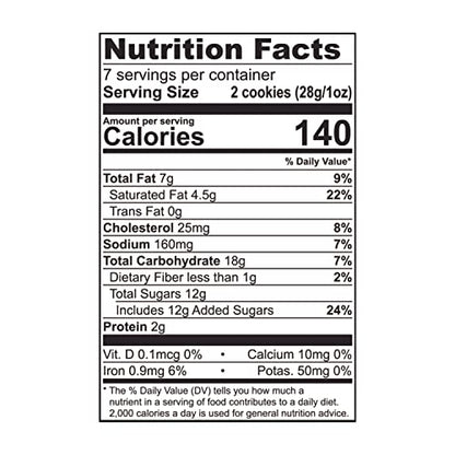 Tate's Bake Shop Cookies, Chocolate Chip, 7 Oz