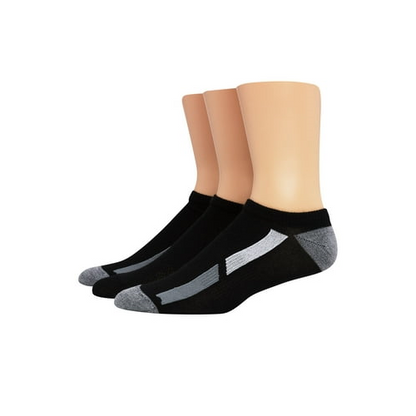 Hanes Cool DRI Men's No Show Socks with Ventilation, 3-Pairs