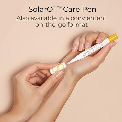 CND SolarOil Cuticle Oil, Natural Blend Of Jojoba, Vitamin E, Rice Bran and Sweet Almond Oils, Moisturizes and Conditions Skin, Pack Of 1, 0.5 oz.