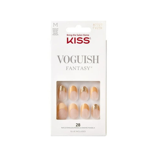 KISS Voguish Fantasy Fake Nails, ‘Palm Trees’, Size M, 28 Count