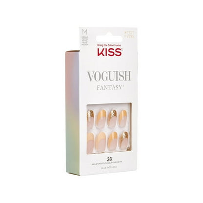 KISS Voguish Fantasy Fake Nails, ‘Palm Trees’, Size M, 28 Count
