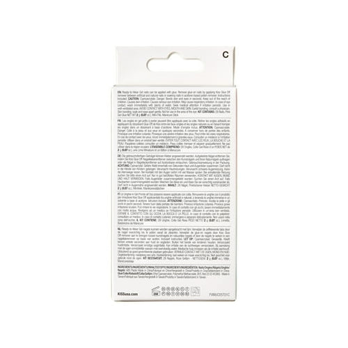 KISS Voguish Fantasy Fake Nails, ‘Palm Trees’, Size M, 28 Count