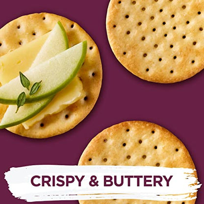 Toasteds Crackers, Party Snacks, Lunch Snacks, Classic Buttercrisp, 8oz Box (1 Box)