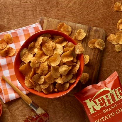 Kettle Brand Potato Chips, Backyard Barbeque Kettle Chips, Snack Bag, 2 Oz (Pack of 6)