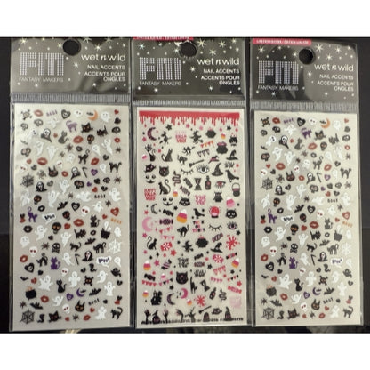 Wet n Wild Fantasy Makers Nail Accents - Halloween - 2 Silent Scream 1Trick Me, Treat Me Sheets
