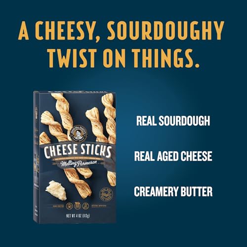 John Wm. Macy - Melting Parmesan CheeseSticks - Hand Crafted, Non GMO, and Nothing Artificial - Made with Real Cheese - 4 oz. Cartons - 2 Pack