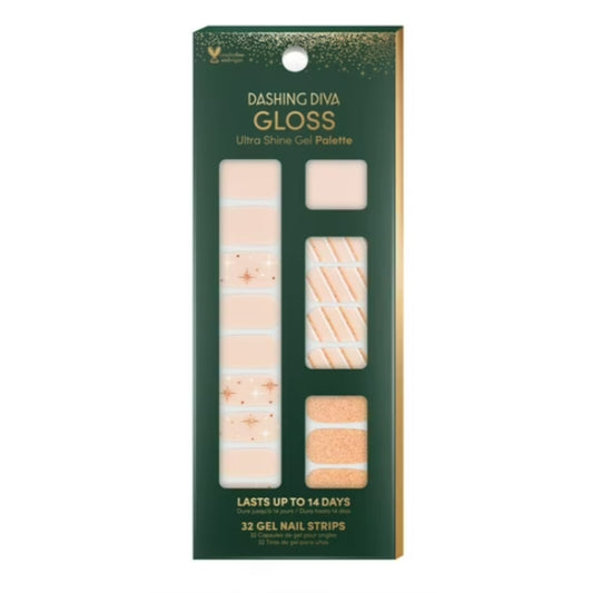 Dashing Diva GLOSS Ultra Shine Gel Palette, Holiday Hideaway, Holiday Collection