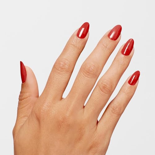 OPI Infinite Shine Big Apple Red | Opaque Bright Red Crème Long Wear Gel Like Nail Polish | Vegan, Long Lasting, Streak Free