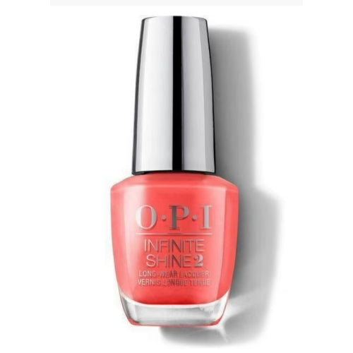OPI Infinite Shine Big Apple Red | Opaque Bright Red Crème Long Wear Gel Like Nail Polish | Vegan, Long Lasting, Streak Free