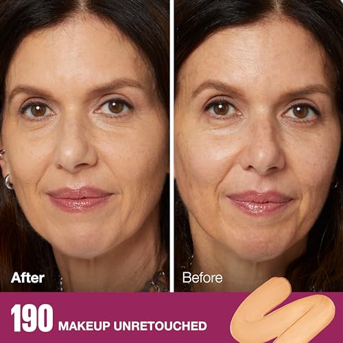Maybelline Instant Age Rewind Eraser Foundation with SPF 20 and Moisturizing ProVitamin B5, 190, 1 Count (Packaging May Vary)