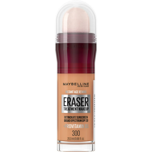Maybelline Instant Age Rewind Eraser Foundation with SPF 20 and Moisturizing ProVitamin B5, 300, 1 Count (Packaging May Vary)