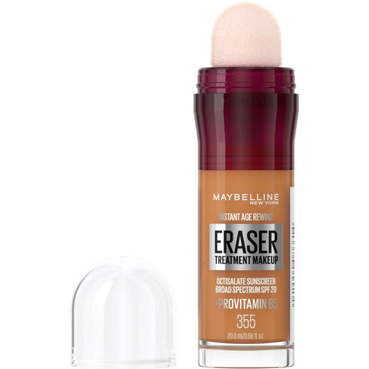 Maybelline Instant Age Rewind Eraser Foundation with SPF 20 and Moisturizing ProVitamin B5, 355, 1 Count