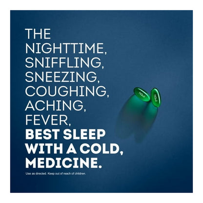 Vicks NyQuil Cold & Flu Nighttime Relief LiquiCaps 8 Count