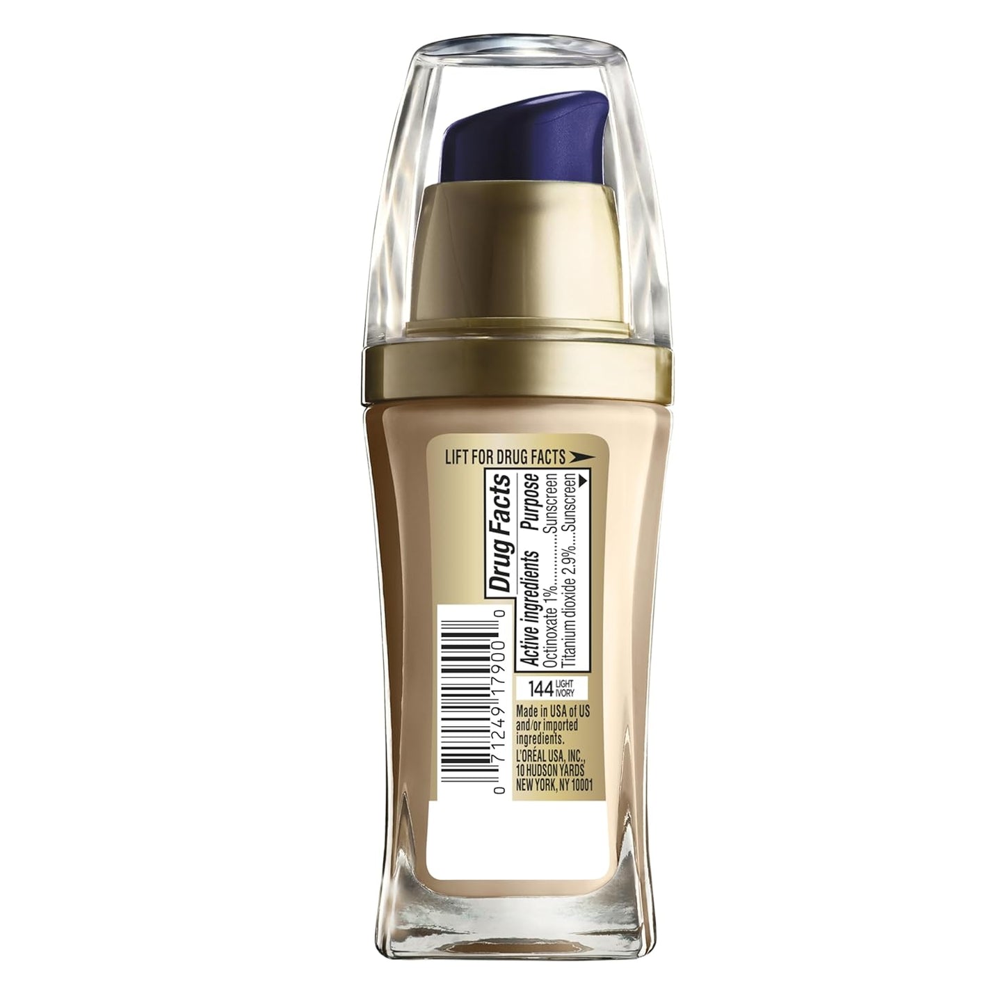 L'Oreal Paris Visible Lift Serum Absolute Foundation, Light Ivory, 1 Ounce