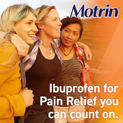 Motrin IB, Ibuprofen 200mg Tablets for Fever, Muscle Aches, Headache & Back Pain Relief, 24 Ct