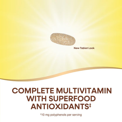Nature's Way Alive! Men's Complete Multivitamin, Supports Energy Metabolism & Muscle Function*, B-Vitamins, Superfood Antioxidants**, Gluten-Free, 50 Tablets (Packaging May Vary)