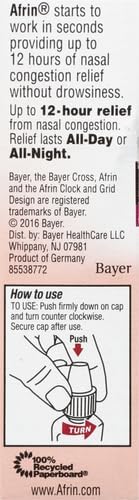 Afrin Original 12 Hour Nasal Congestion Relief Spray - 15 ml Oz EXP 2027