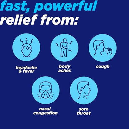 Alka-Seltzer Plus Severe Cold Medicine Day and Night, PowerFast Fizz Day + Night Effervescent Tablets 24 Count