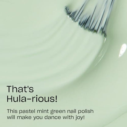 OPI Nail Lacquer That's Hula-rious! | Opaque Soft Green Crème Chip Resistant Nail Polish | Vegan, Quick Drying, Streak Free