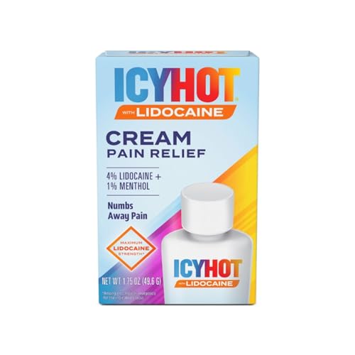 Icy Hot Max Strength Pain Relief Cream with Lidocaine Plus Menthol, 2.7 Ounces